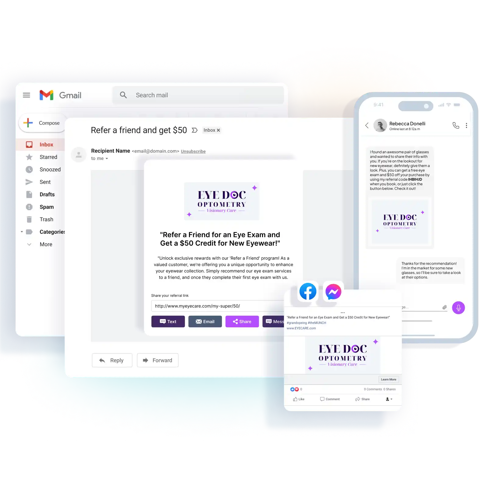 Patient referral program marketing