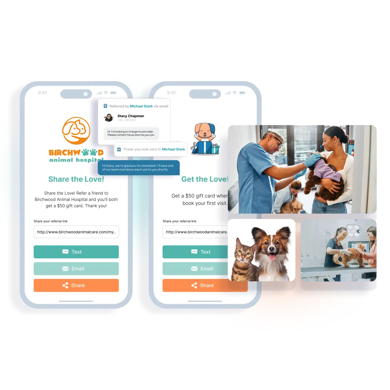 Patient referral program marketing