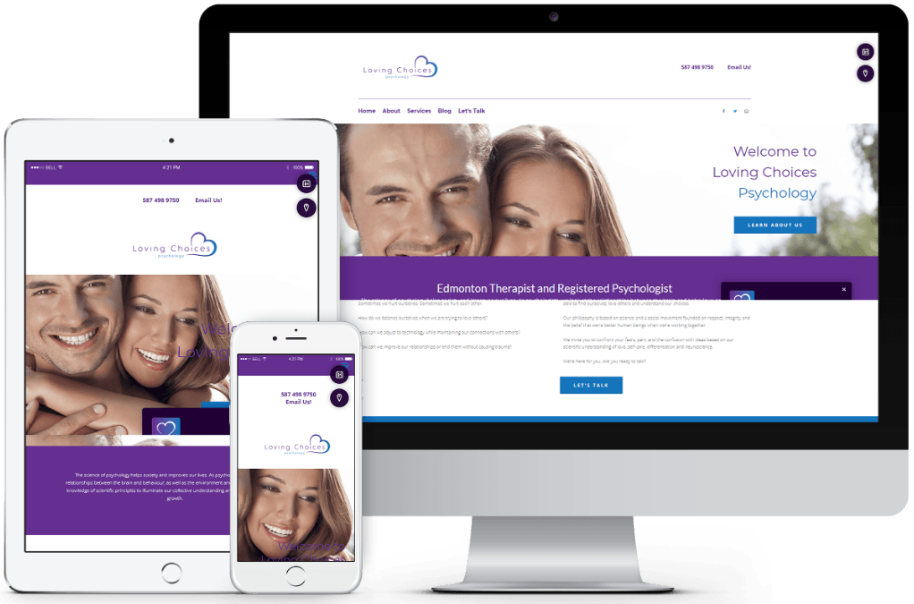 Loving choices website before